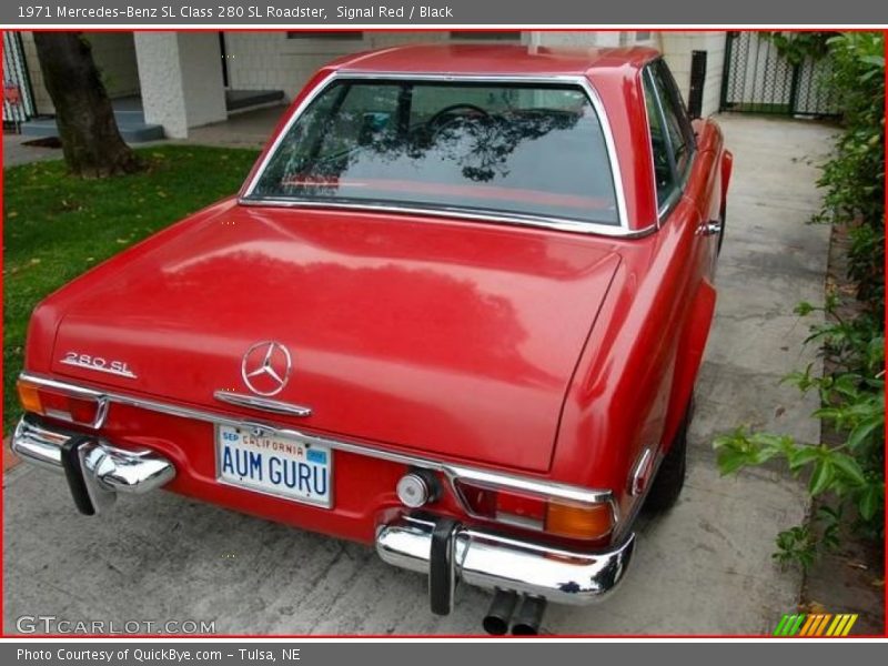 Signal Red / Black 1971 Mercedes-Benz SL Class 280 SL Roadster