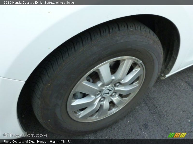 Taffeta White / Beige 2010 Honda Odyssey EX-L