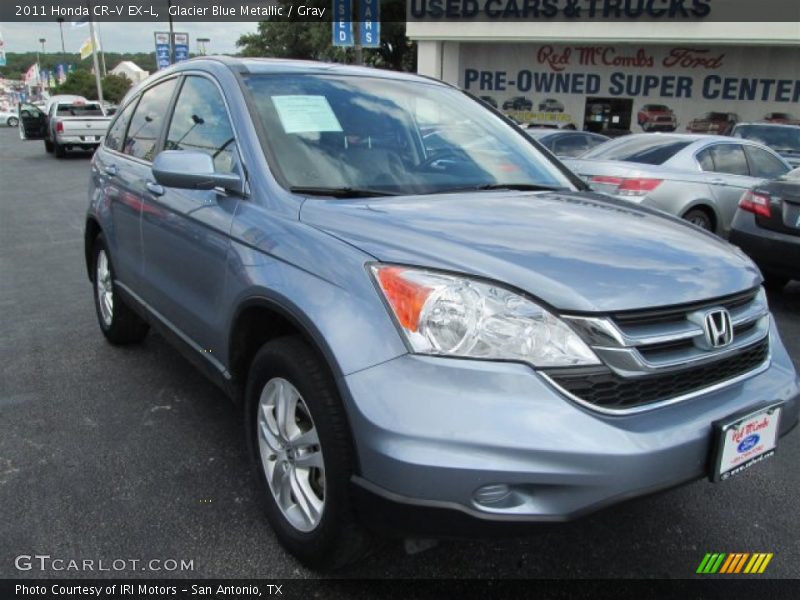 Glacier Blue Metallic / Gray 2011 Honda CR-V EX-L