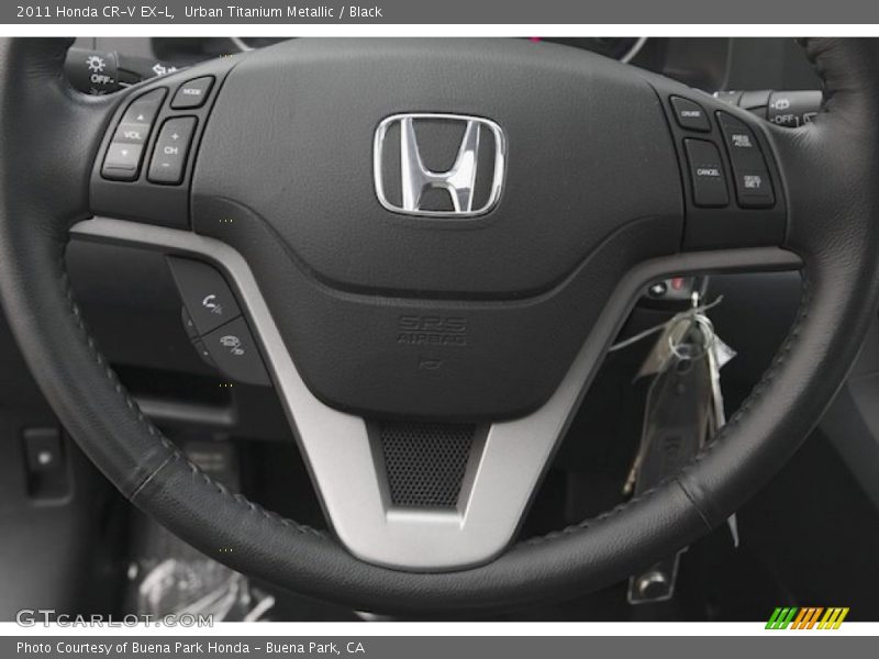 Urban Titanium Metallic / Black 2011 Honda CR-V EX-L