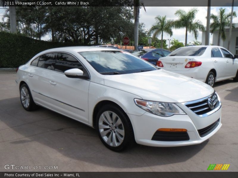 Candy White / Black 2011 Volkswagen CC Sport