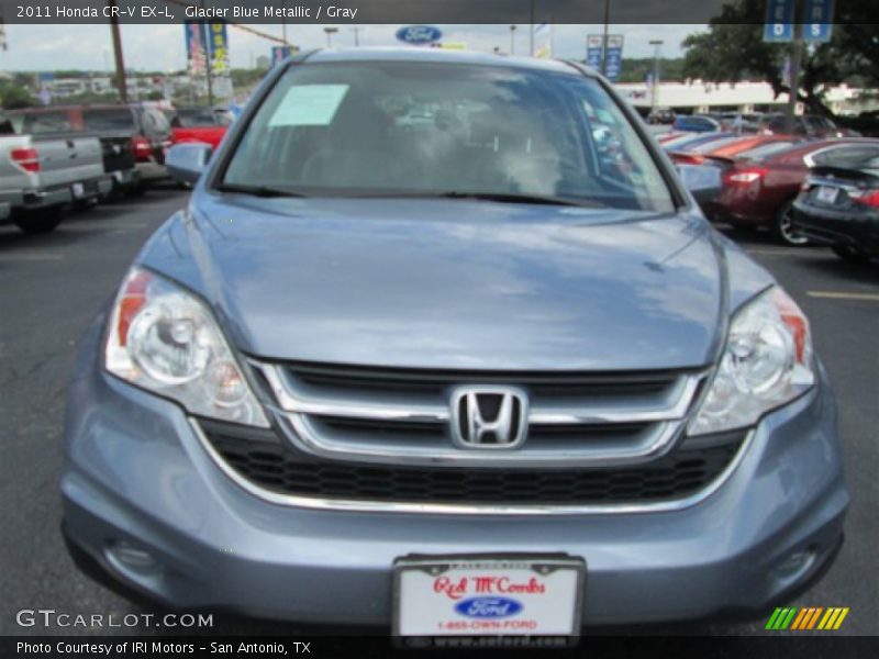 Glacier Blue Metallic / Gray 2011 Honda CR-V EX-L
