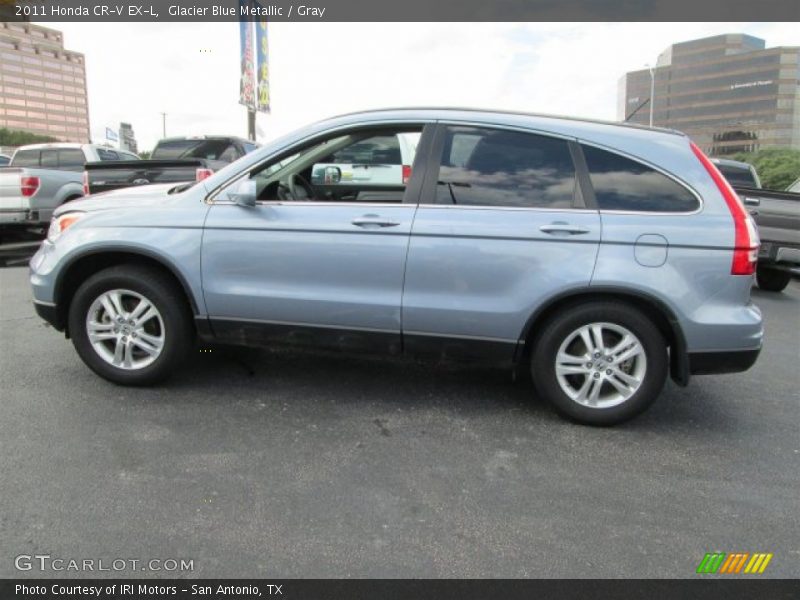 Glacier Blue Metallic / Gray 2011 Honda CR-V EX-L