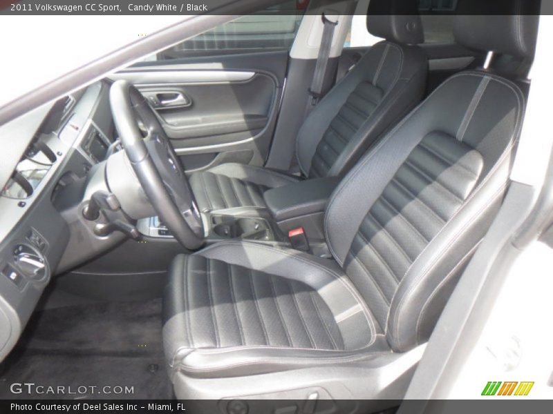 Candy White / Black 2011 Volkswagen CC Sport