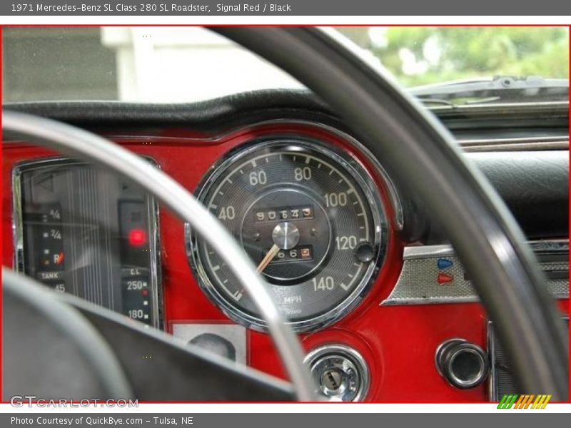 Signal Red / Black 1971 Mercedes-Benz SL Class 280 SL Roadster