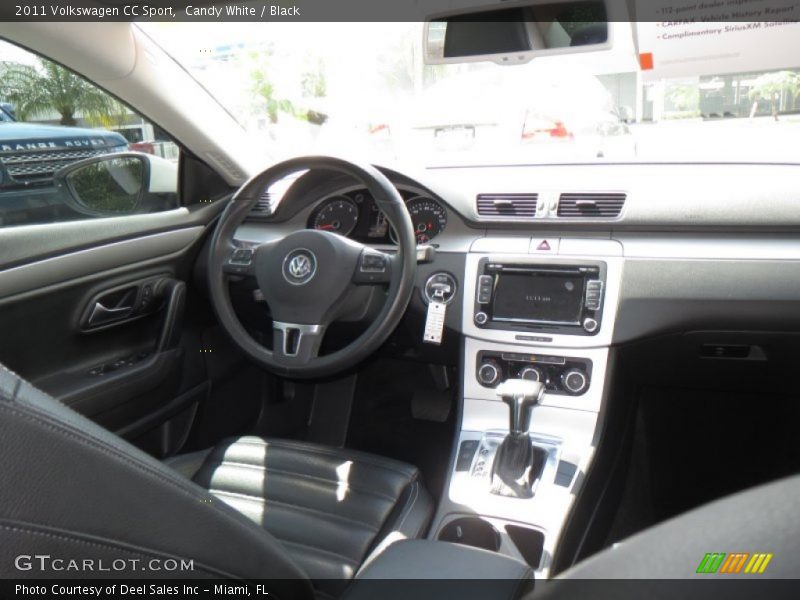 Candy White / Black 2011 Volkswagen CC Sport