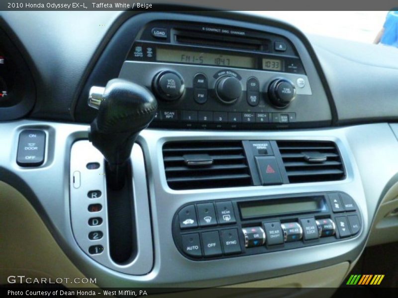 Taffeta White / Beige 2010 Honda Odyssey EX-L