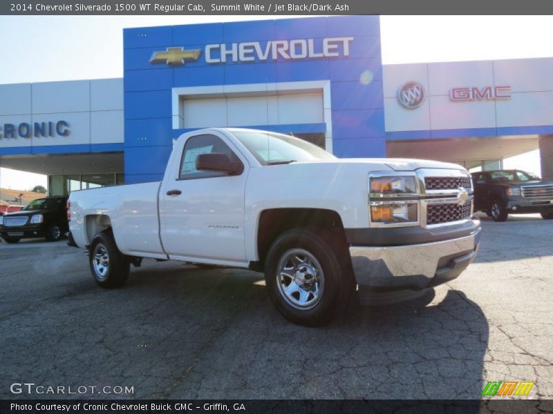 Summit White / Jet Black/Dark Ash 2014 Chevrolet Silverado 1500 WT Regular Cab