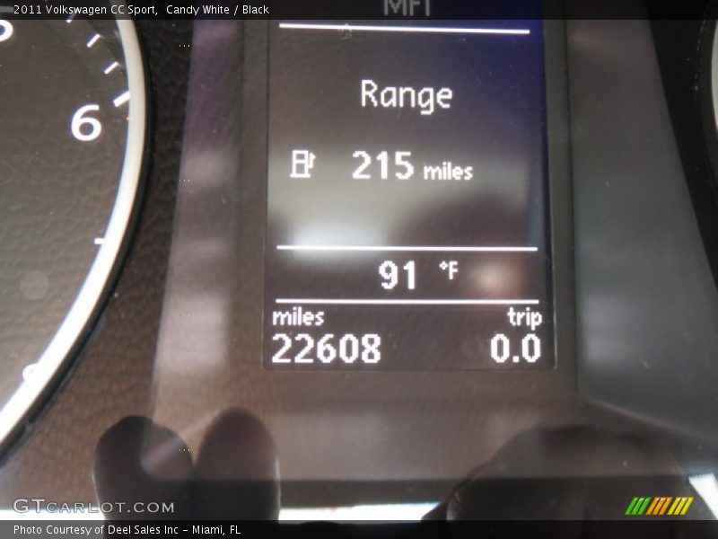 Candy White / Black 2011 Volkswagen CC Sport