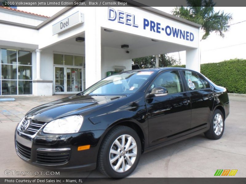 Black / Cornsilk Beige 2010 Volkswagen Jetta Limited Edition Sedan