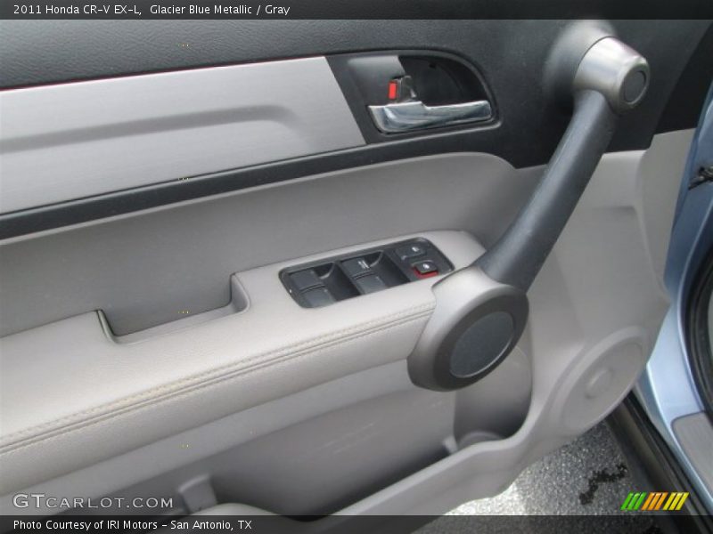 Glacier Blue Metallic / Gray 2011 Honda CR-V EX-L