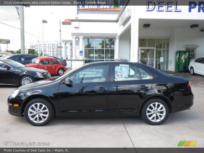 Black / Cornsilk Beige 2010 Volkswagen Jetta Limited Edition Sedan