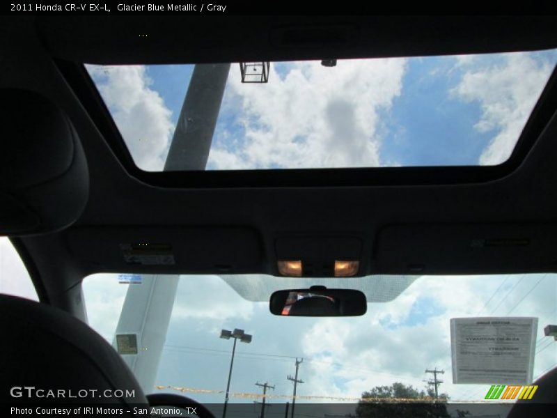 Glacier Blue Metallic / Gray 2011 Honda CR-V EX-L