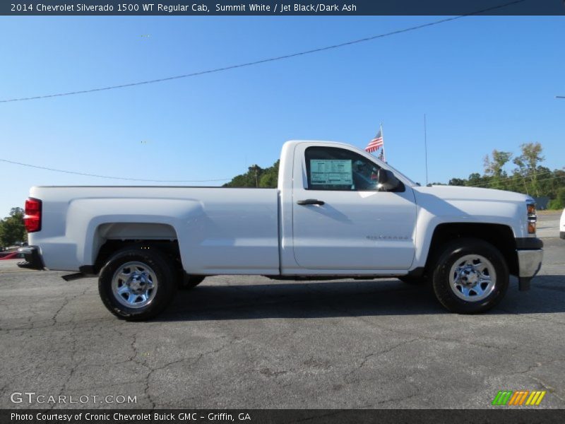 Summit White / Jet Black/Dark Ash 2014 Chevrolet Silverado 1500 WT Regular Cab