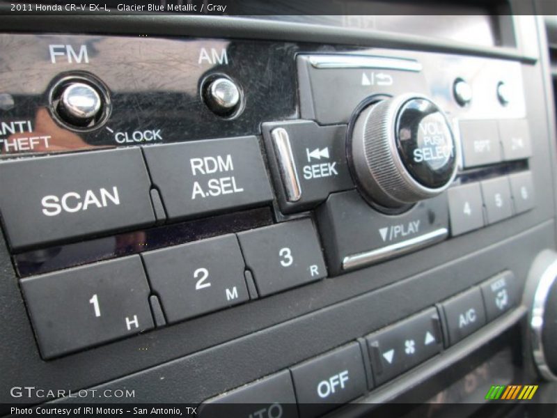 Glacier Blue Metallic / Gray 2011 Honda CR-V EX-L