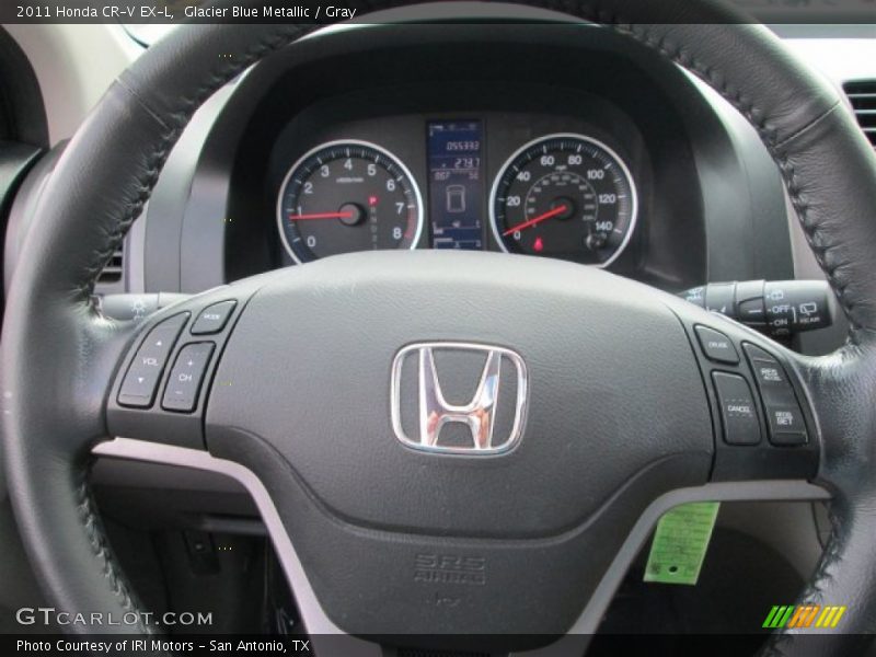 Glacier Blue Metallic / Gray 2011 Honda CR-V EX-L