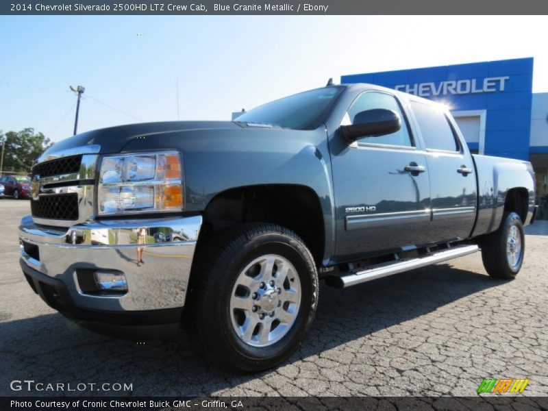 Blue Granite Metallic / Ebony 2014 Chevrolet Silverado 2500HD LTZ Crew Cab