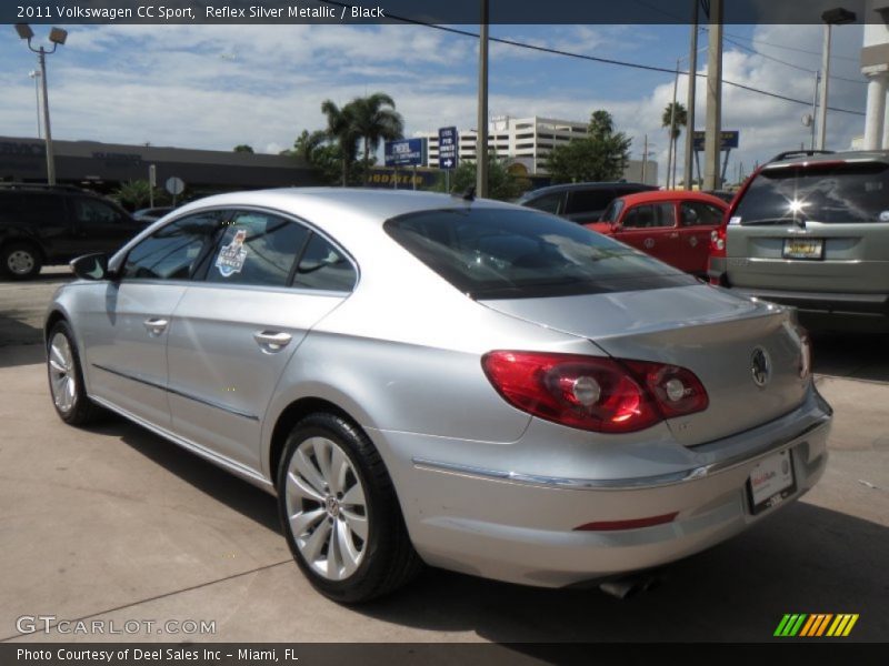Reflex Silver Metallic / Black 2011 Volkswagen CC Sport