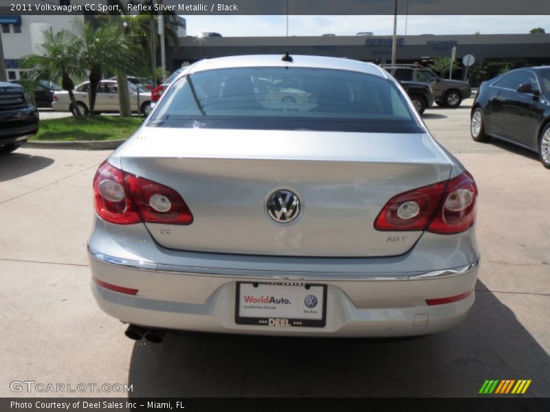 Reflex Silver Metallic / Black 2011 Volkswagen CC Sport