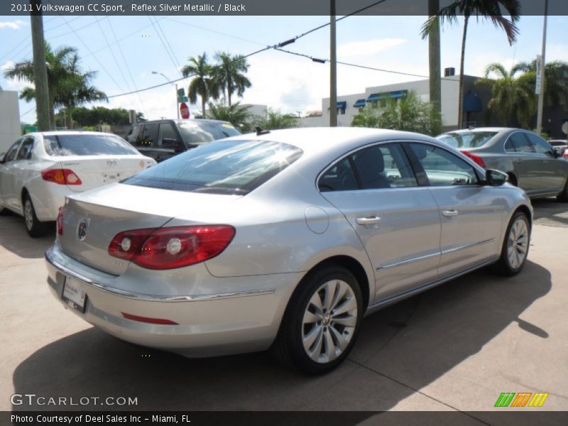 Reflex Silver Metallic / Black 2011 Volkswagen CC Sport