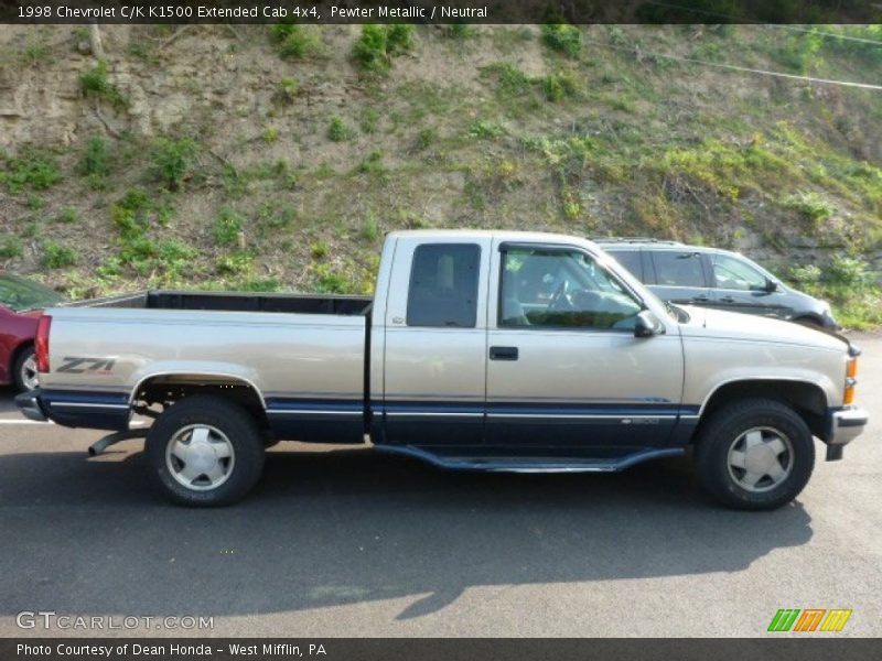 Pewter Metallic / Neutral 1998 Chevrolet C/K K1500 Extended Cab 4x4