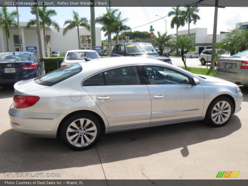 Reflex Silver Metallic / Black 2011 Volkswagen CC Sport