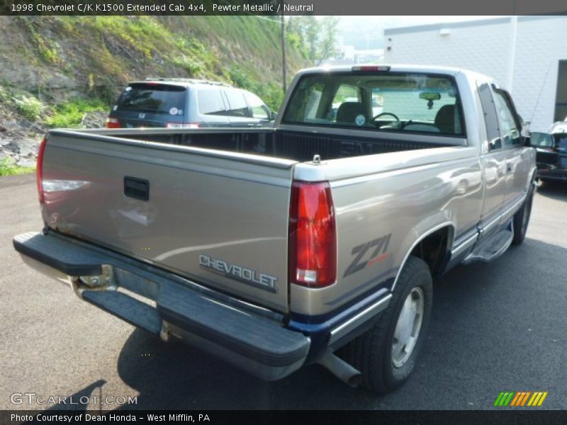 Pewter Metallic / Neutral 1998 Chevrolet C/K K1500 Extended Cab 4x4