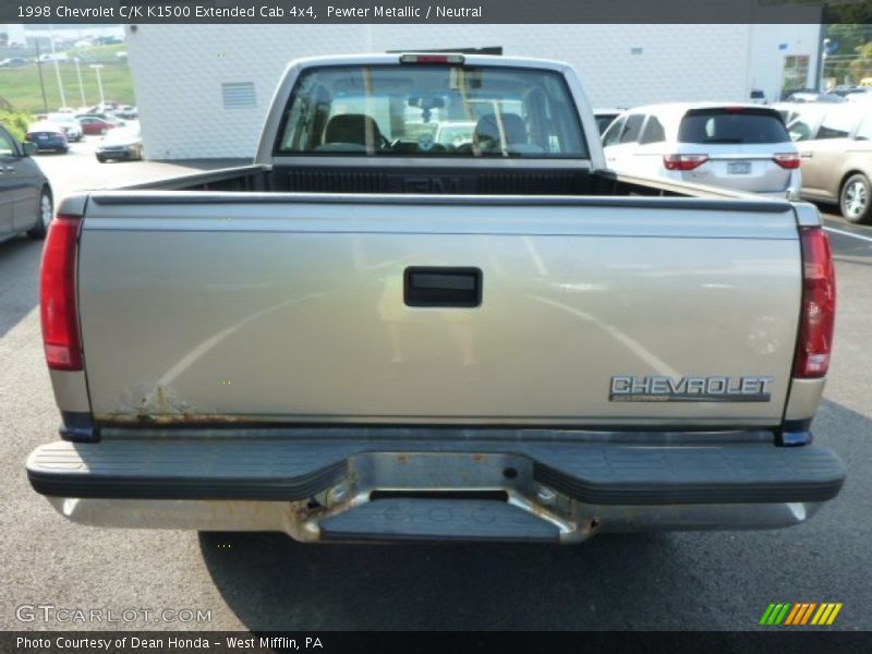 Pewter Metallic / Neutral 1998 Chevrolet C/K K1500 Extended Cab 4x4