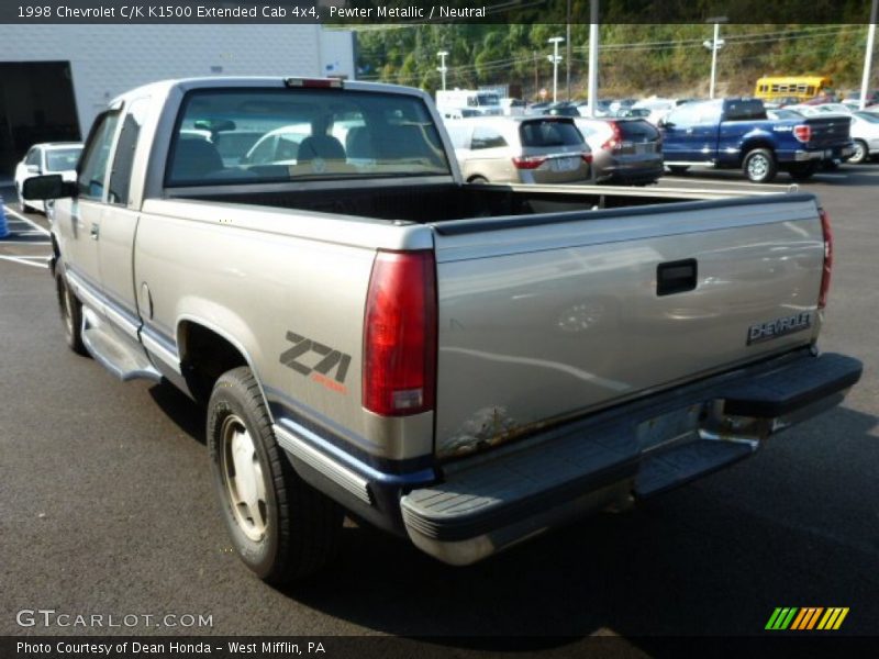 Pewter Metallic / Neutral 1998 Chevrolet C/K K1500 Extended Cab 4x4
