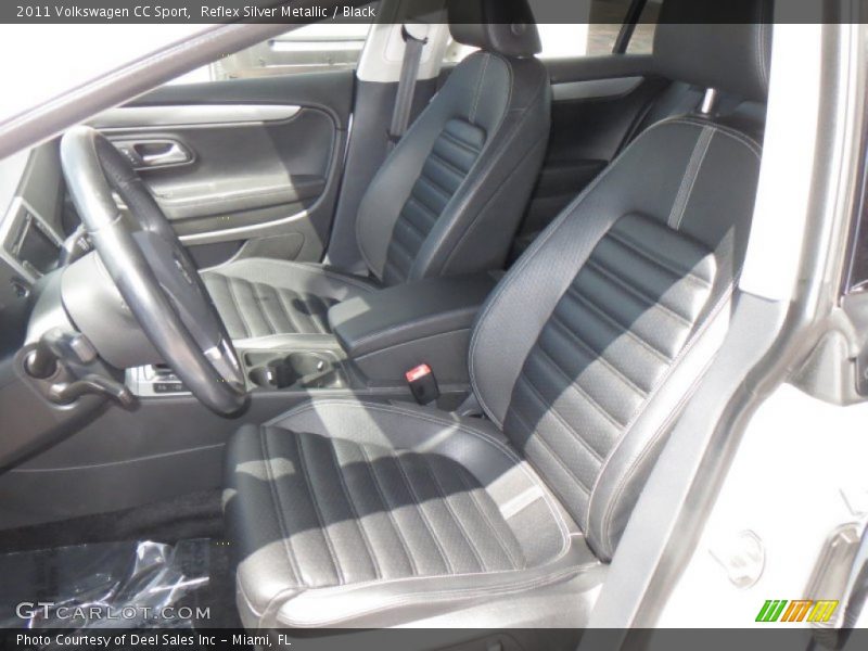 Reflex Silver Metallic / Black 2011 Volkswagen CC Sport