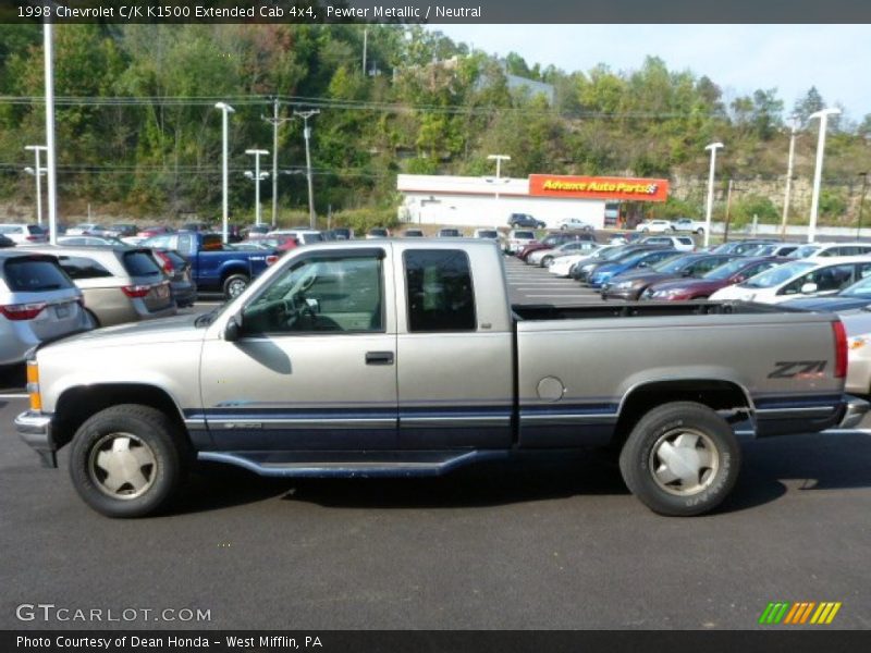 Pewter Metallic / Neutral 1998 Chevrolet C/K K1500 Extended Cab 4x4