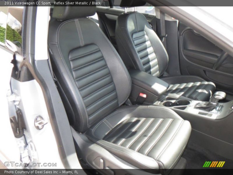Reflex Silver Metallic / Black 2011 Volkswagen CC Sport