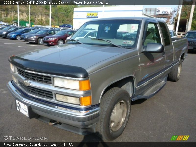 Pewter Metallic / Neutral 1998 Chevrolet C/K K1500 Extended Cab 4x4