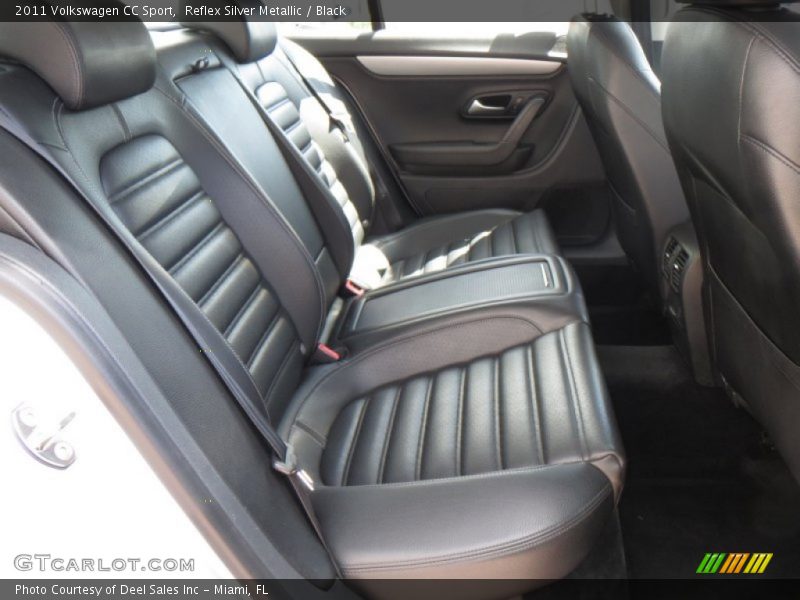 Reflex Silver Metallic / Black 2011 Volkswagen CC Sport