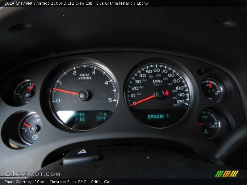 Blue Granite Metallic / Ebony 2014 Chevrolet Silverado 2500HD LTZ Crew Cab