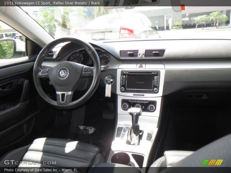 Reflex Silver Metallic / Black 2011 Volkswagen CC Sport