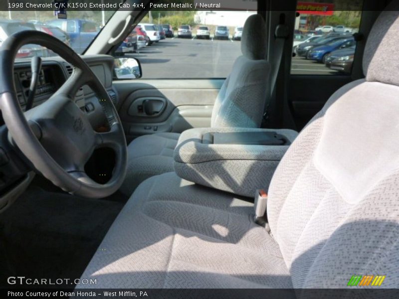 Pewter Metallic / Neutral 1998 Chevrolet C/K K1500 Extended Cab 4x4