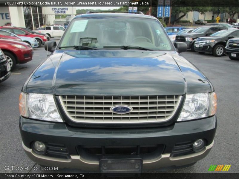 Aspen Green Metallic / Medium Parchment Beige 2003 Ford Explorer Eddie Bauer