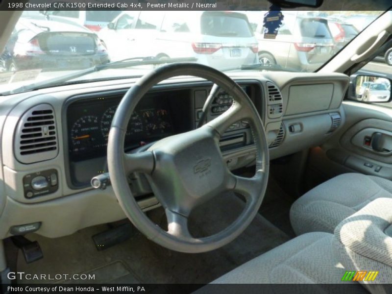 Pewter Metallic / Neutral 1998 Chevrolet C/K K1500 Extended Cab 4x4