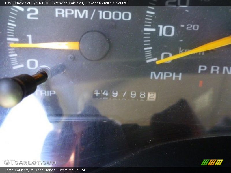 Pewter Metallic / Neutral 1998 Chevrolet C/K K1500 Extended Cab 4x4