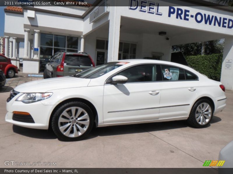 Candy White / Black 2011 Volkswagen CC Sport