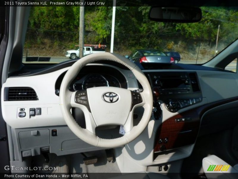 Predawn Gray Mica / Light Gray 2011 Toyota Sienna XLE