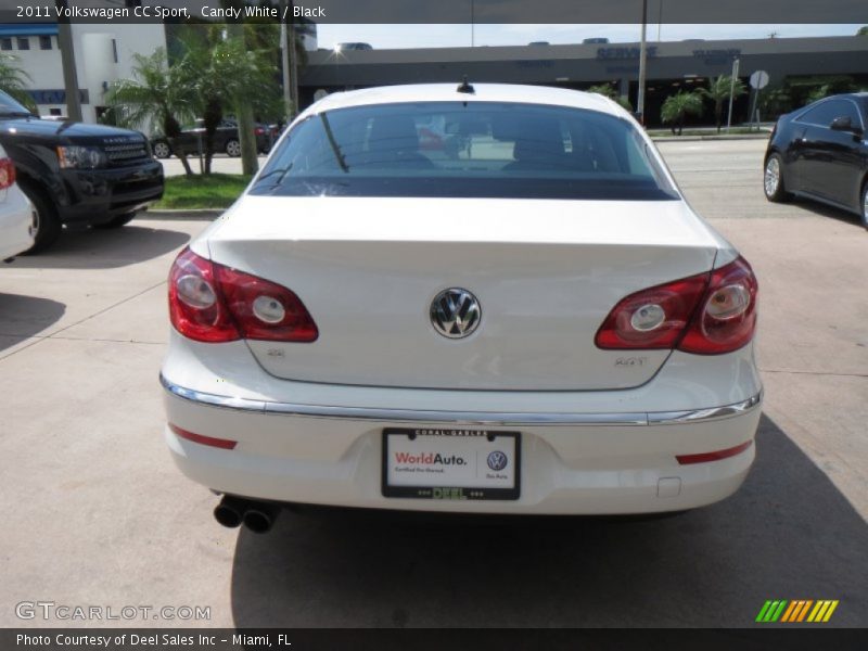 Candy White / Black 2011 Volkswagen CC Sport