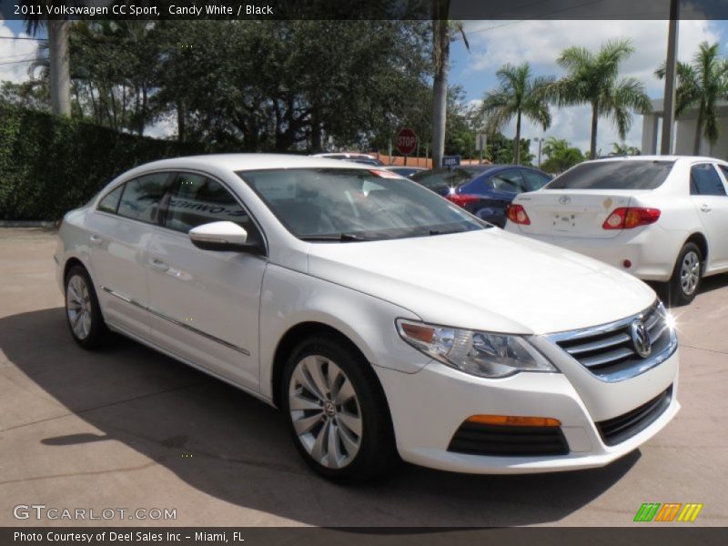 Candy White / Black 2011 Volkswagen CC Sport