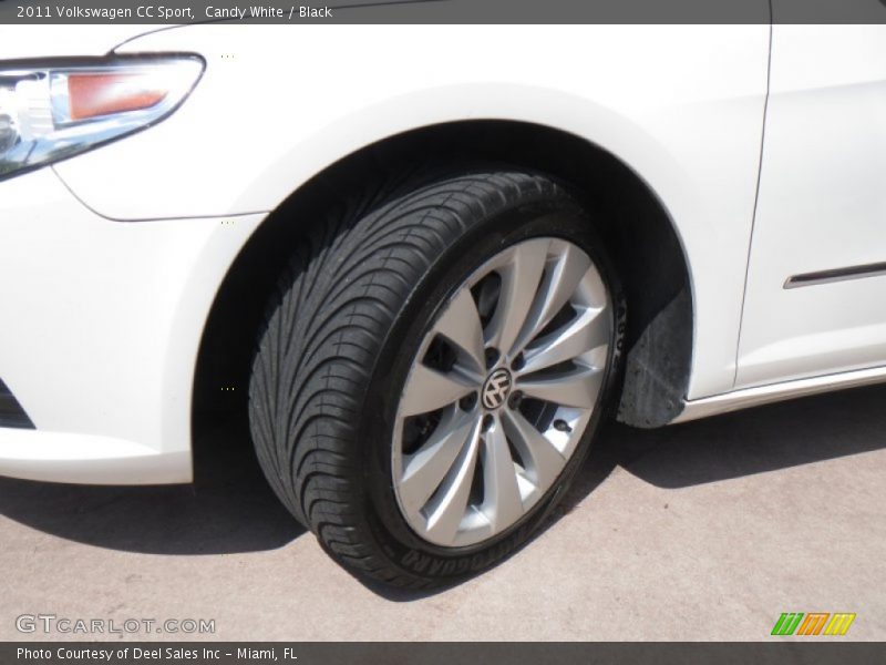 Candy White / Black 2011 Volkswagen CC Sport