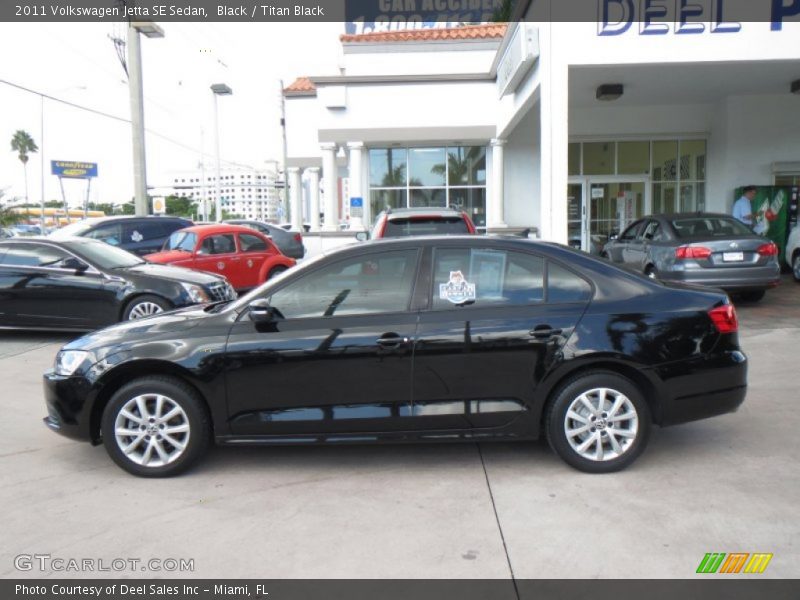 Black / Titan Black 2011 Volkswagen Jetta SE Sedan