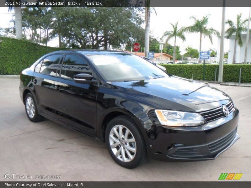 Black / Titan Black 2011 Volkswagen Jetta SE Sedan