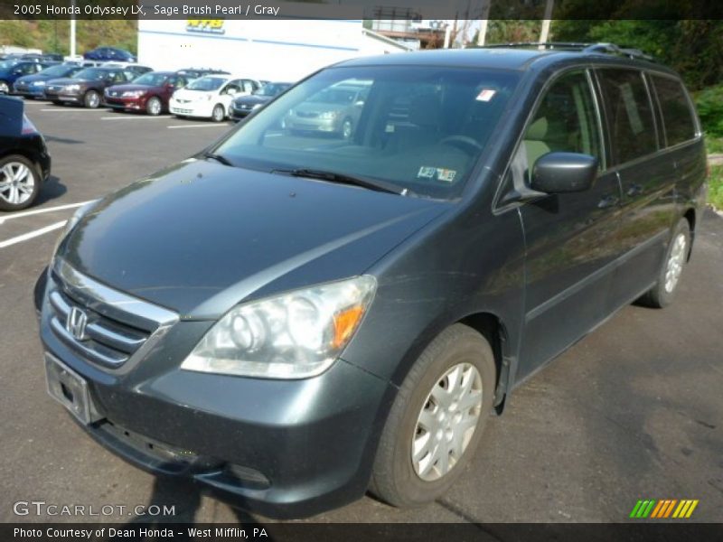 Sage Brush Pearl / Gray 2005 Honda Odyssey LX