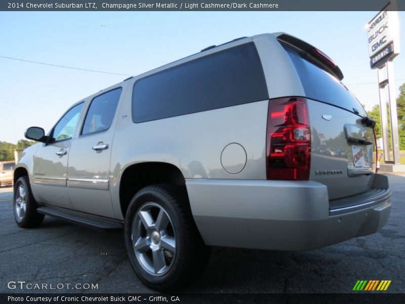 Champagne Silver Metallic / Light Cashmere/Dark Cashmere 2014 Chevrolet Suburban LTZ