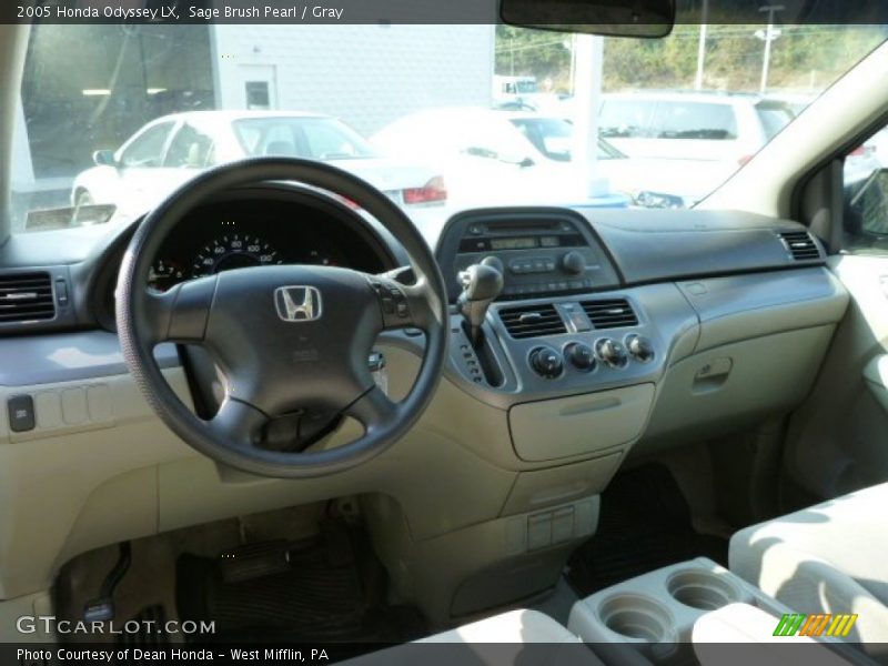 Sage Brush Pearl / Gray 2005 Honda Odyssey LX